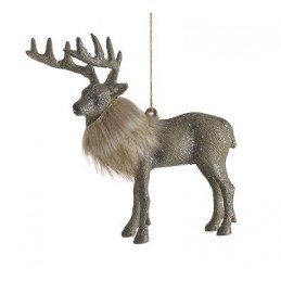 Jeleń zawieszka..12,5cmL x 6cmW x 13cmH