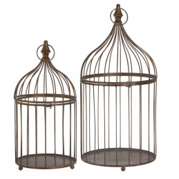 Klatka metalowa 2szt-kpl..30cm∅ x64cmH, 24cm∅ x49,5cmH