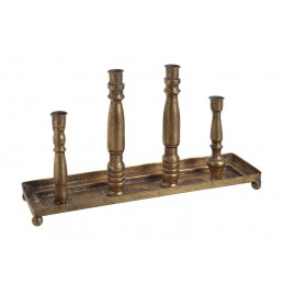 Świecznik metalowy x4