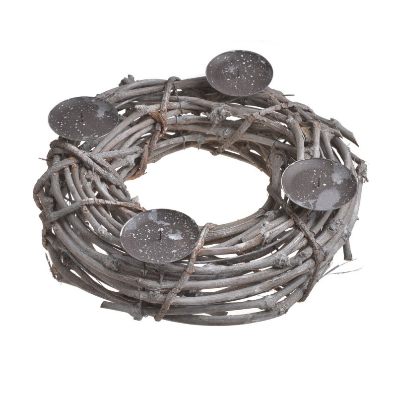 Świecznik adwentowy wianek 35cm..35cm∅ x11,5cmH