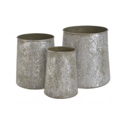 Metalowa osłonka 3szt 29,5cmH / 26cmH / 23cmH