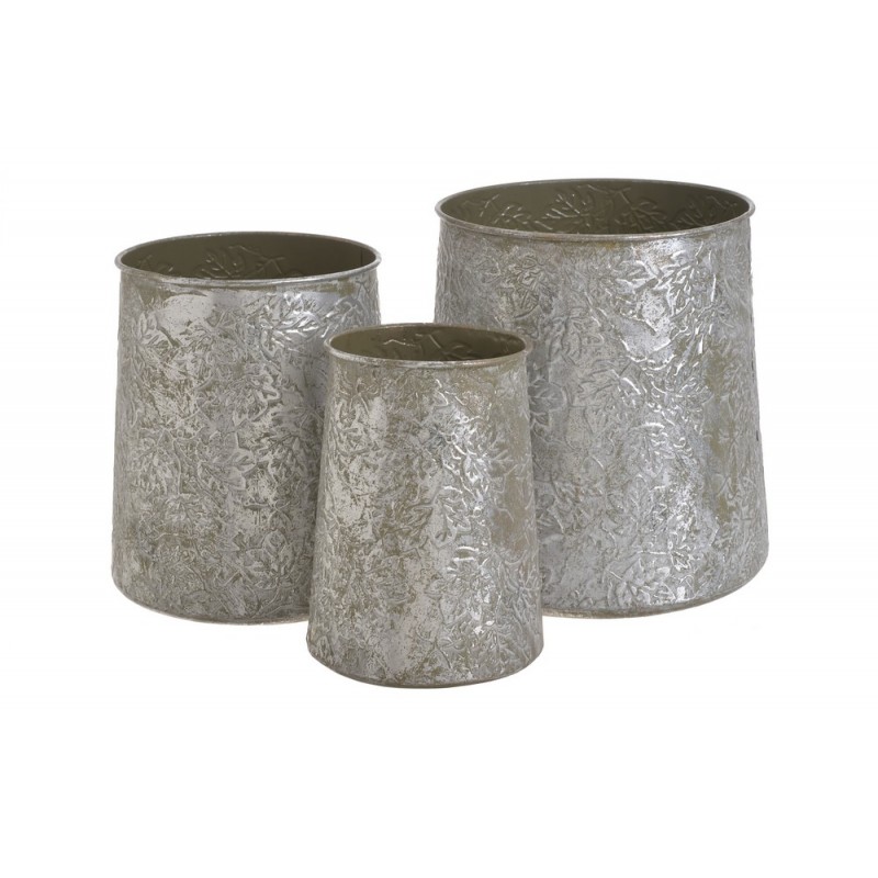 Metalowa osłonka 3szt 29,5cmH / 26cmH / 23cmH