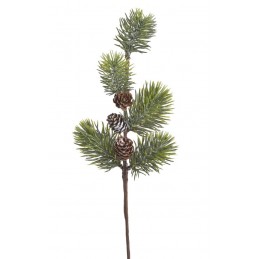 Gałązka iglasta z szyszkami..42cm - art. dekoracyjny
