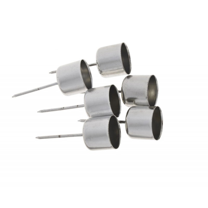 Podstawka pod świecę 2,2cm 6szt/kpl SILVER