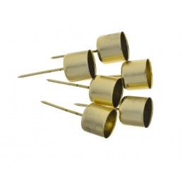 Podstawka pod świecę 2,2cm 6szt/kpl GOLD