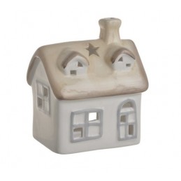 Domek ceramiczny szkliwiony 11x8x13 cm