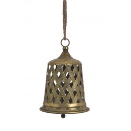 Dzwon ażurowy, zawieszka metalowa..23,5cm∅ x 34cmH