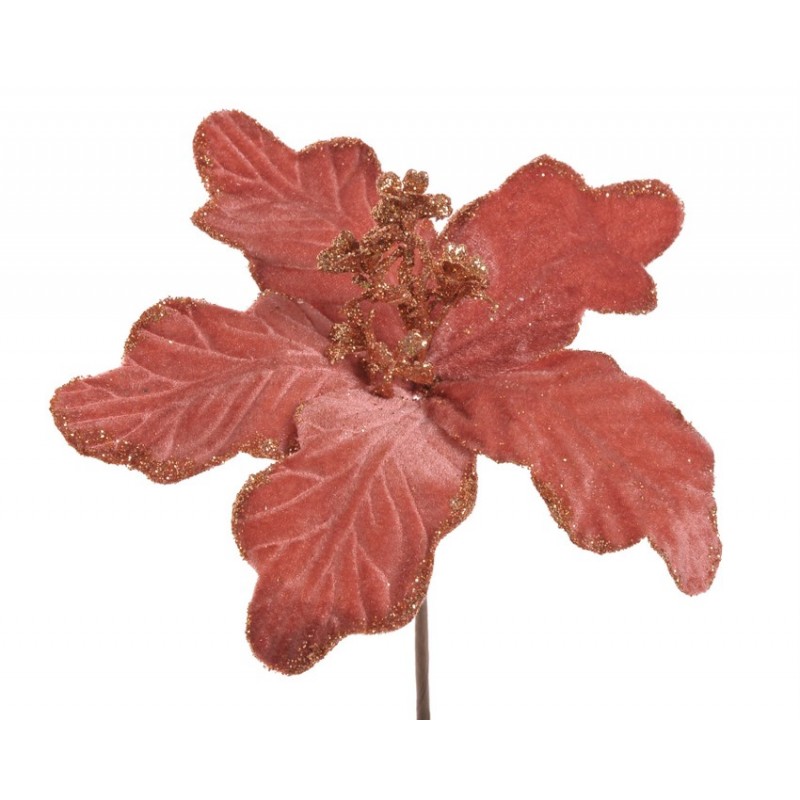 Poinsecja brokacona pik..21cm - sztuczna roślina