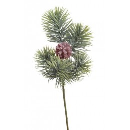 Gałązka iglasta z szyszką..41cm - art. dekoracyjny