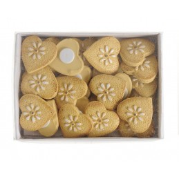 Serca jak pierniczki 2,5cm, 24szt-kpl 8szt/paczka