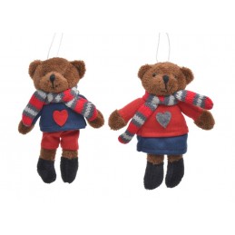 Miś zawieszka 2szt-kpl..12cmH