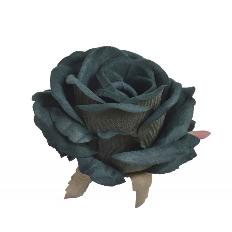 Róża welwetowa główka 6szt/paczka..11cm