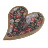 Drewniana podstawka serce, Lx2,5cmWx34cmH - art. dekoracyjny
