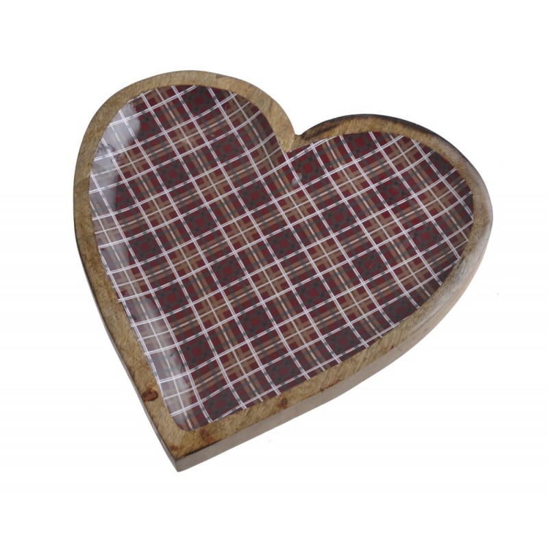 Drewniana podstawka serce..30cmLx2,5cmWx30cmH - art. dekoracyjny