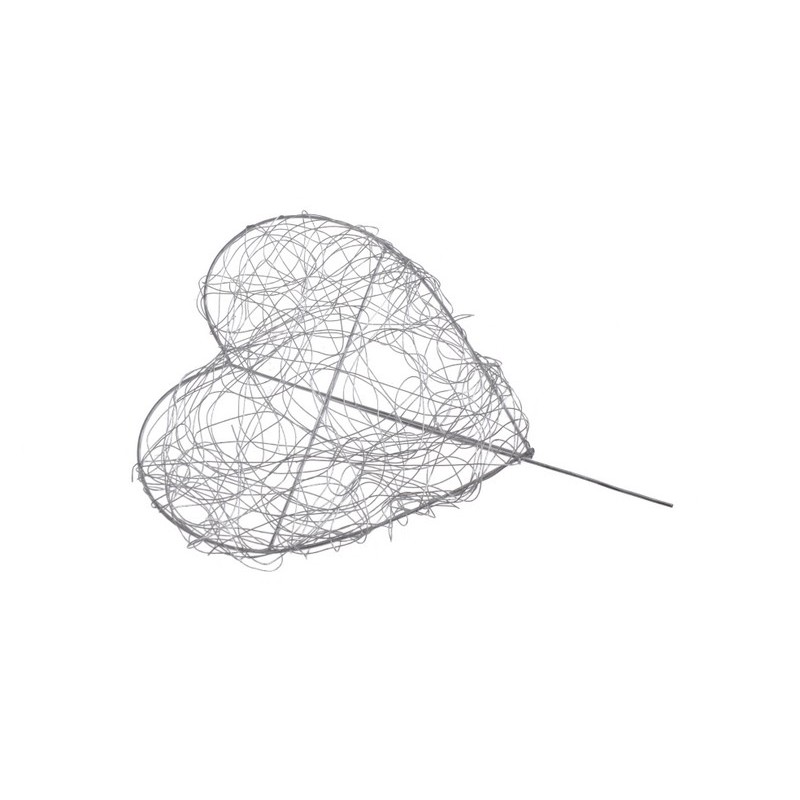 Baza serce 15cm....SILVER - art. dekoracyjne