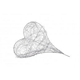 Baza serce 15x20cm...SILVER - art. dekoracyjne