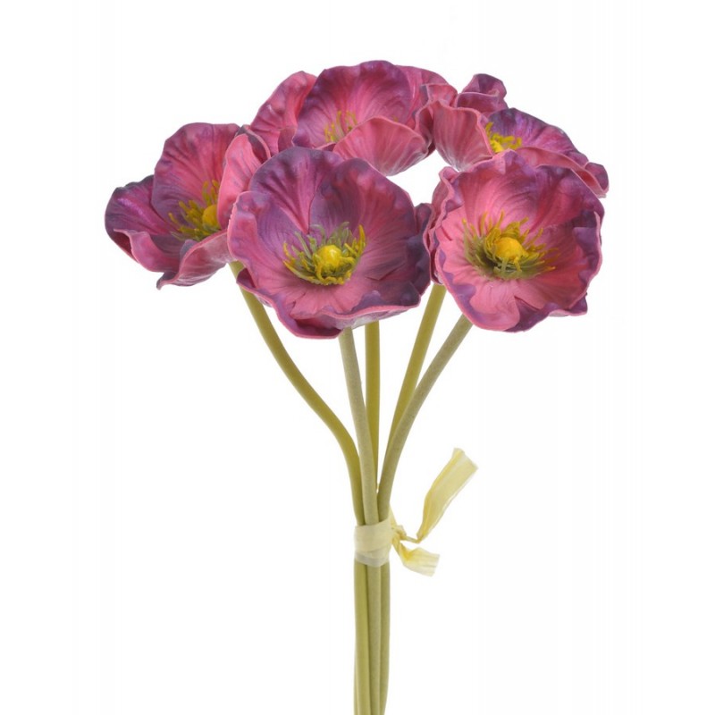 Anemon z pianki 5szt/pęczek..32cm...02 MAUVE