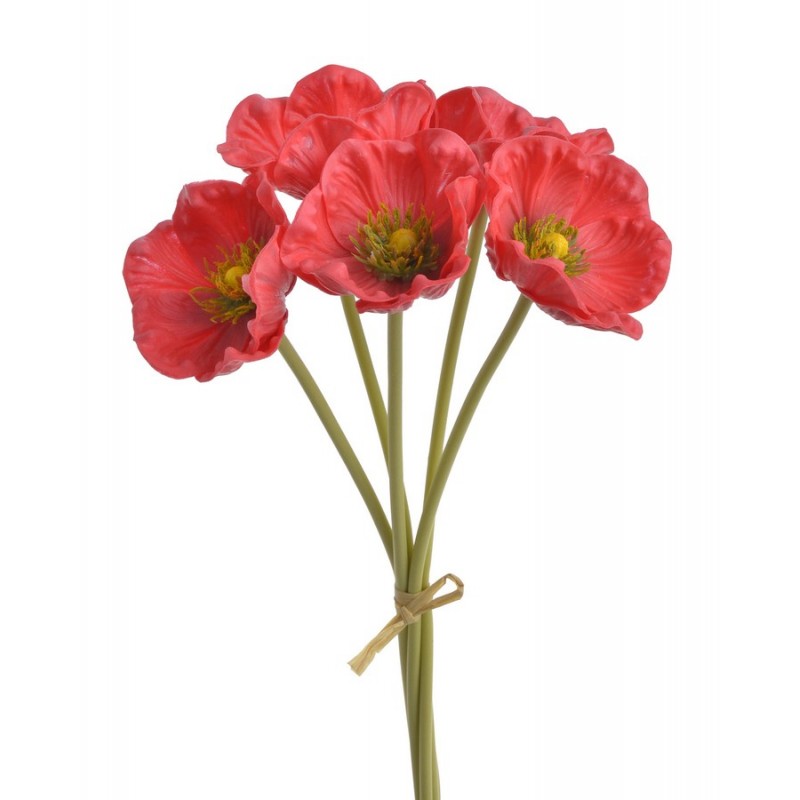 Anemon z pianki 5szt/pęczek..32cm...02 AS182 RED