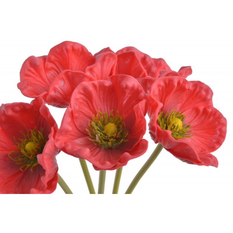 Anemon z pianki 5szt/pęczek..32cm...02 AS182 RED