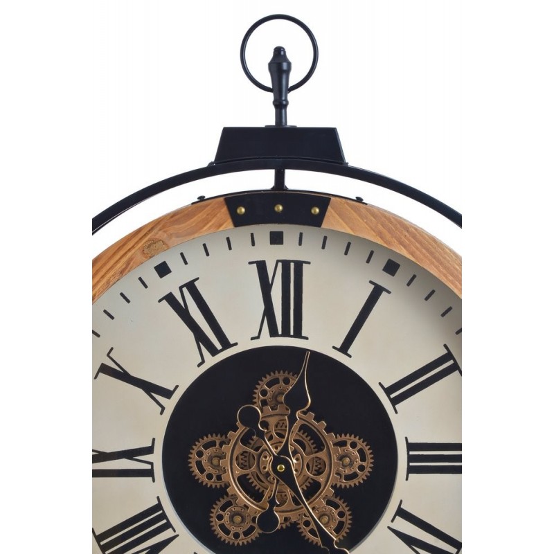 Zegar 60cm, zasilanie 3xAA..60cmL x 8cmW x 73cmH...LT.WOOD-COPPER-CREAM-BLACK