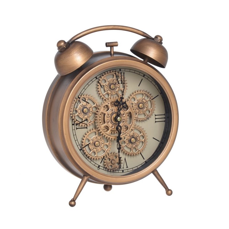 Zegar 23cm, zasilanie 3xAA..23cmL x 8cmW x 30cmH...COPPER-BLACK-CREAM