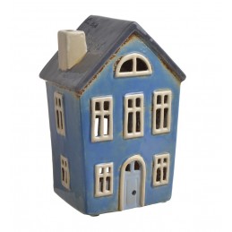 Domek ceramiczny..12cmL x 9cmW x 18cmH..12-1 pcs......LT.BL-GREY