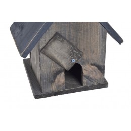 Drewniana budka dla ptaków H21cm.....GREY