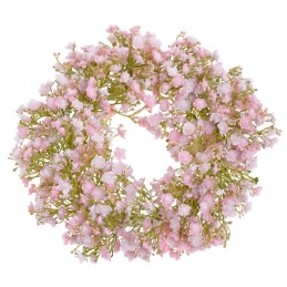 Wianek gipsówka 33cm - art. dekoracyjny 04 PINK