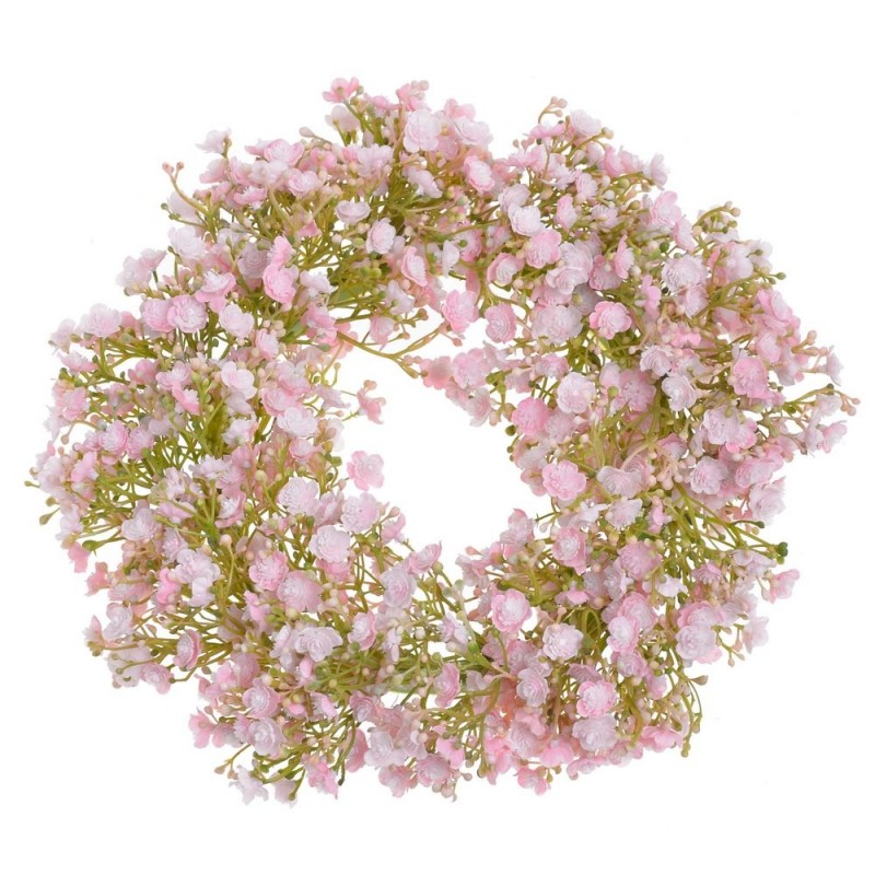 Wianek gipsówka 33cm - art. dekoracyjny 04 PINK