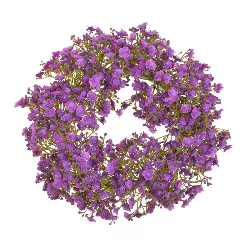 Wianek gipsówka 33cm - art. dekoracyjny......06 DK.PURPLE