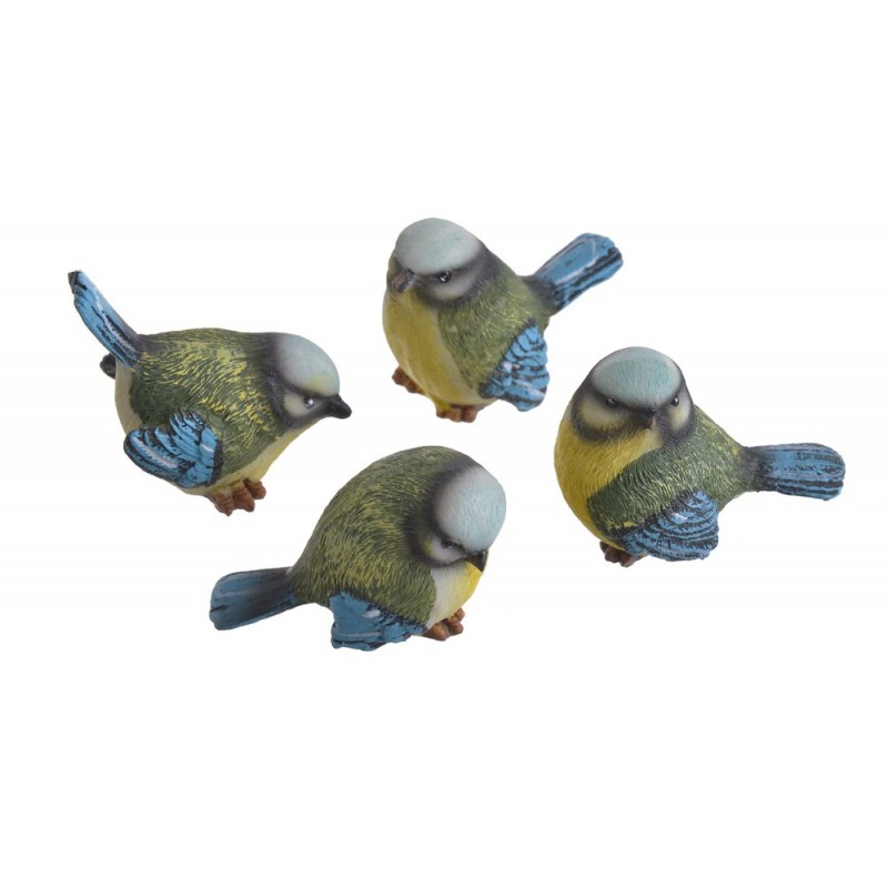 Ptak figurka..3.5cmLx5,5-6cmWx4,5-5,5cmH...mix...4szt/kpl