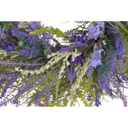 Wianek 60cm - artykuł  dekoracyjny...60cmØ8cmH...PURPLE-WHITE-GREEN