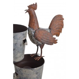 Metalowa fontanna, zasilanie 12V, kabel 1,7m, H75cm