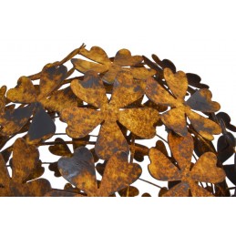 Metalowa kula z kwiatów D37cm..37cm∅...RUSTY + kula z kwiatami D27cm