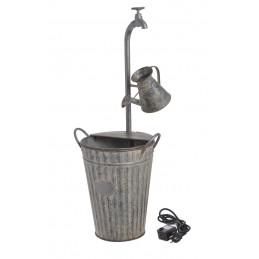 Metalowa fontanna, zasilanie 12V, kabel 1,7m, H78cm