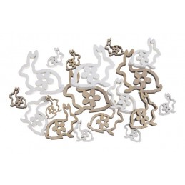 Zające mix 18szt/pacz - art. dekoracyjny