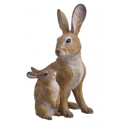 Zając figurka H33,5cm..21,5cmLx20,5cmWx33,5cmH..4-1 pcs......BROWN