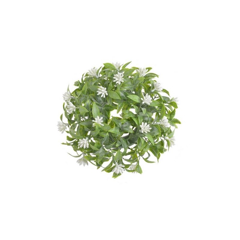 Wianek z pąkami mały..28cm... WHITE