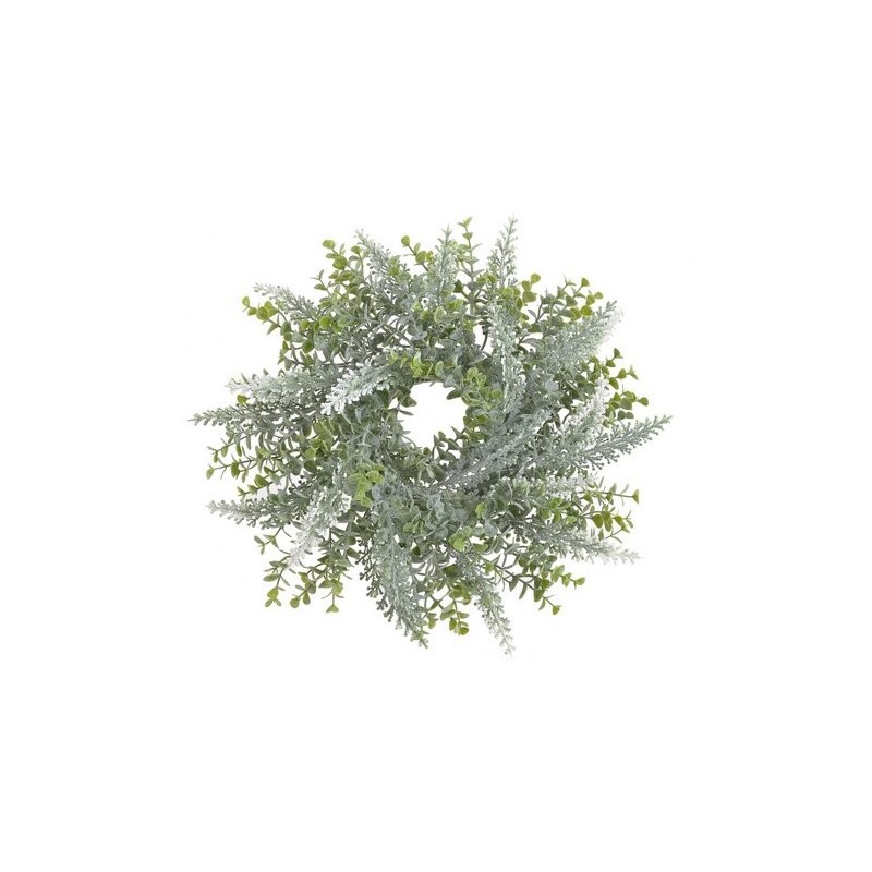 Wianek 28cm....72-18 pcs......02 WHITE-GREEN