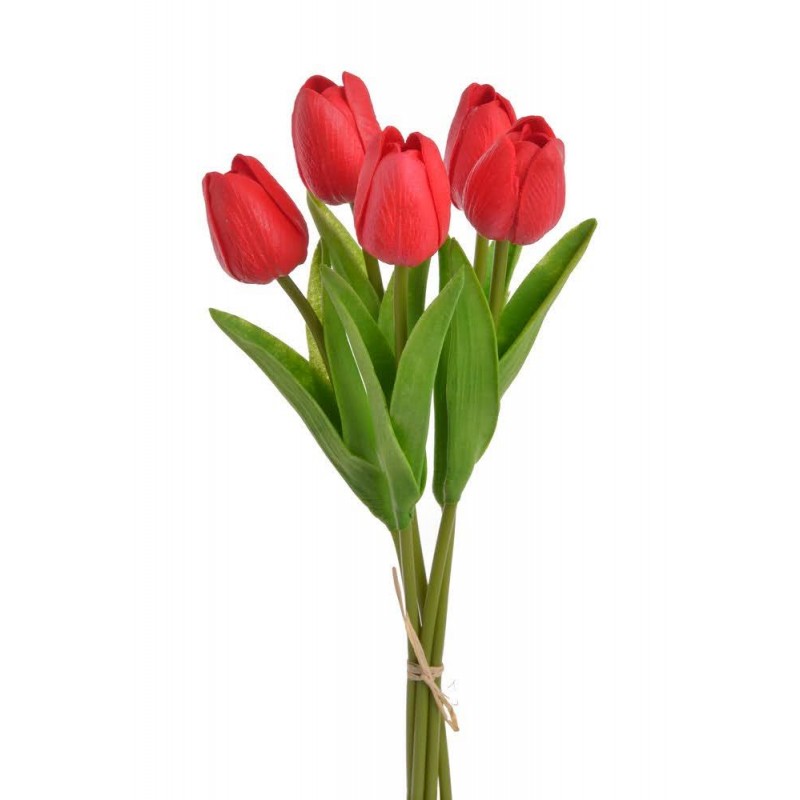 Tulipan piankowy 5szt-pęcz...32cm..240-30 bu..5 pcs-bu