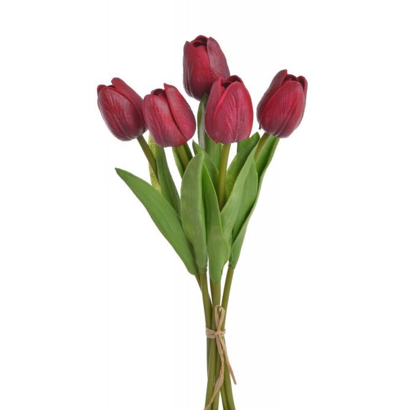 Tulipan piankowy 5szt-pęcz...32cm..240-30 bu..5 pcs-bu