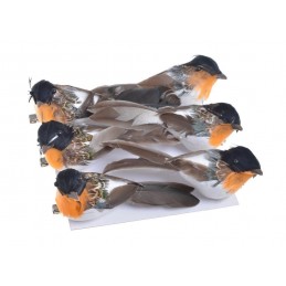 Ptak na klipie, 6szt-paczka..11cmL... OR-NAT