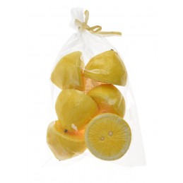 Połówki cytryn 5,5cm, 6szt-pacz- sztucz. owoc..5cm∅4cmH..360-1 bags..6 pcs-bag....YELLOW