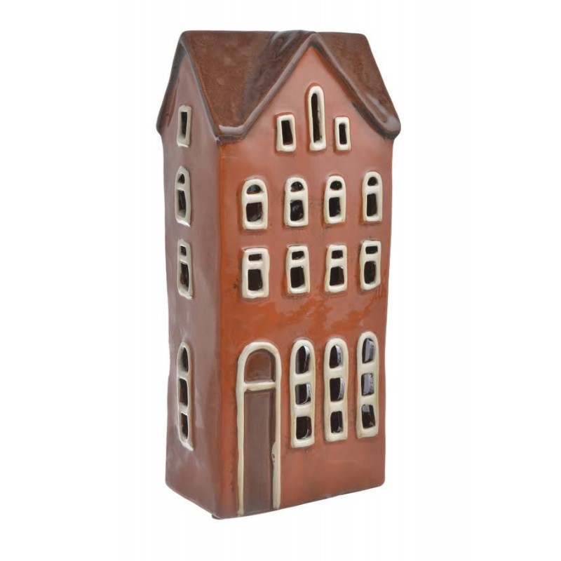 Domek ceramiczny..13cmL x 7,5cmW x 29cmH..12-1 pcs......BROWN