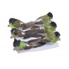 Ptak na klipie, 6szt-paczka..14cmLx4cmWx5cmH..120-1 bags..6 pcs-bag....2 GREEN
