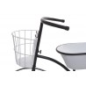 Metalowy kwietnik rower..102cmLx34,5cmWx62cmH..1-0 pcs......BLACK-WHITE
