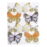 Motylki na klipie 10szt-pacz..4,5cm, 6,5cm, 8cm...MINT
