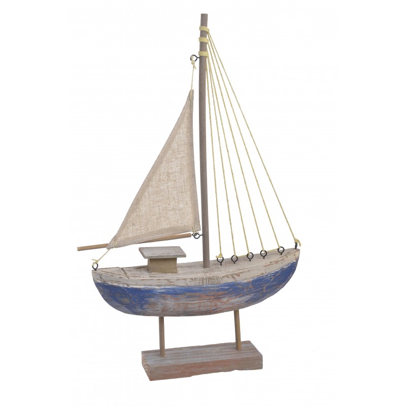 Żaglówka 51cm..31,5cmLx8cmWx51cmH....BR-BL-NAT