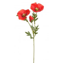 Mak 2+1..66cm...RED - sztuczna roślina