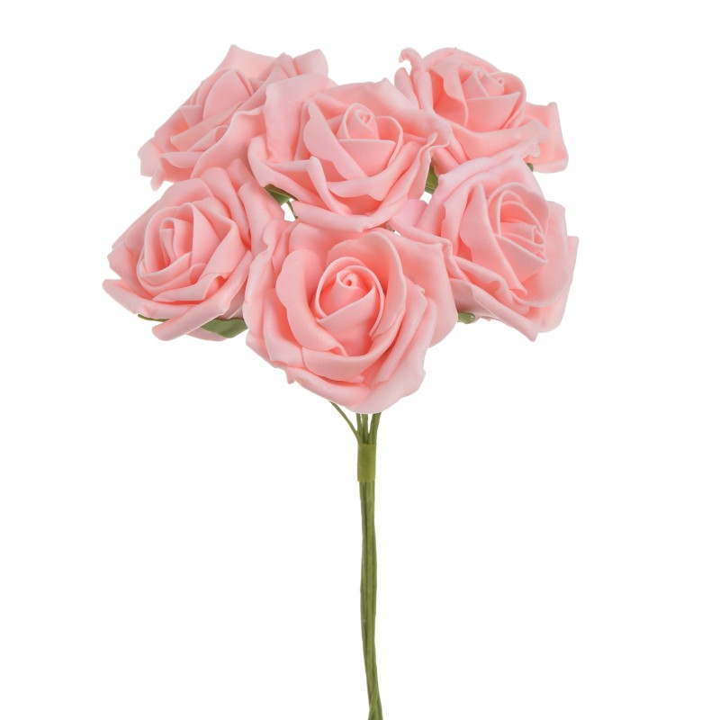 Róża piankowa x6..23cm